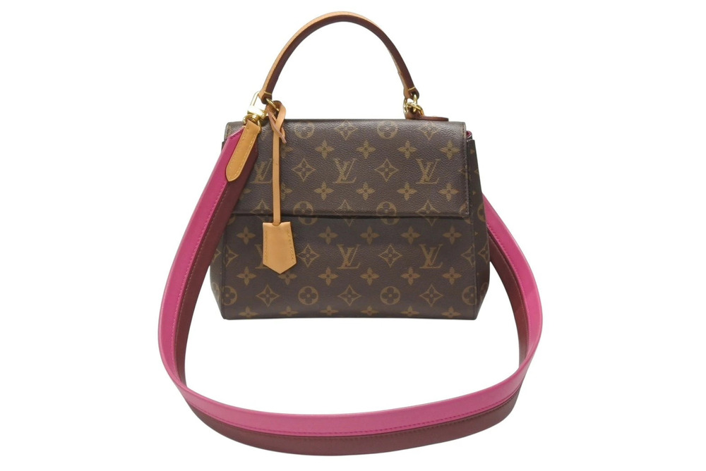Louis Vuitton Monogram Cluny shoulder bag Brown Pink